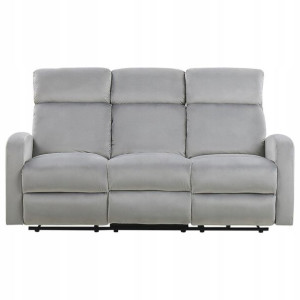 Sofa 3-osobowa welurowa z elektryczną funkcją rela