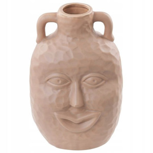 Wazon na kwiaty ceramiczny 26 cm beżowy VERIA Luma