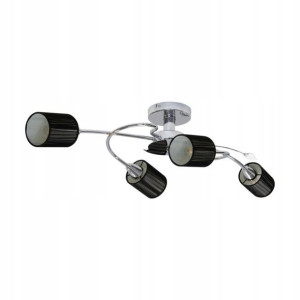 Marbella Lampa Sufitowa 4xE14 Max.9W Chrom/Czarny