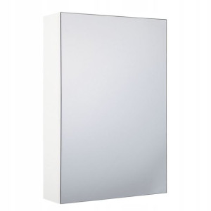 Szafka łazienkowa wisząca z lustrem 40 x 60 cm bia