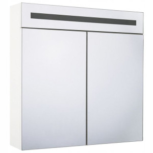 Szafka łazienkowa wisząca z lustrem LED 60 x 60 cm