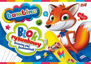 Bambino Blok Rysunkowy A4 Biały 20 Kartek