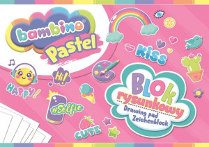 Bambino Blok Rysunkowy Biały 20 Kartek Pastel