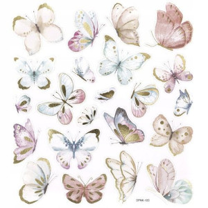 Naklejki- Boho Butterflies, 22 szt. Motyle