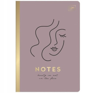 Zeszyt A5 80k kratka Metallic Nude