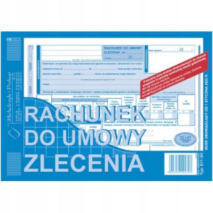 Rachunek do umowy zlecenia A5 (o+k) 511-3H
