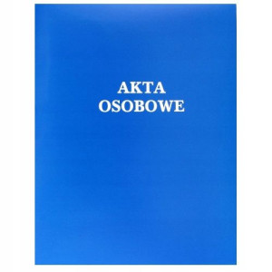 Teczka skoroszyt do akt osobowych oklejana nieb