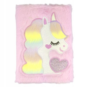 Notes pluszowy A5 (21x15) UNICORN Jednorożec