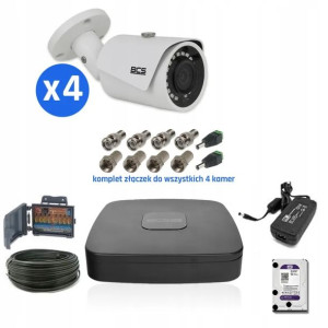 Zestaw Bcs-xvr0401e-iii + 4 X Bcs-tq3200ir-e