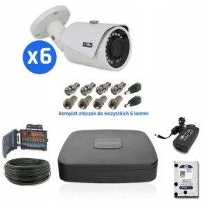 Zestaw Bcs-xvr0801e-iii + 6 X Bcs-tq3200ir-e