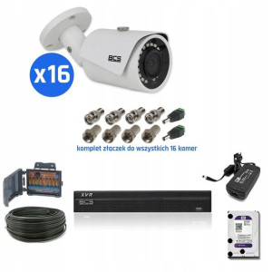 Zestaw Bcs-xvr1601-iii + 16 X Bcs-tq3200ir-e