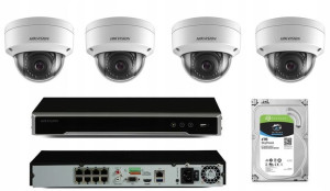 Cyfrowy Monitoring Ip Zestaw Kamer Hikvision Poe