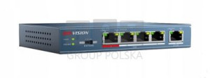 DS-3E0105P-E Switch Hikvision PoE FastEthernet, 5