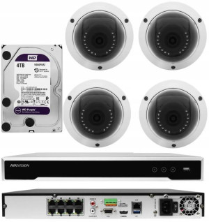 Kamery Monitoringu Zestaw Kamer Hikvision 8poe