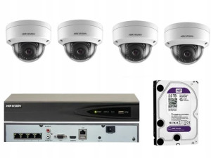 Monitoring 4 Kamery Hikvision Ds-2cd2163g0-i