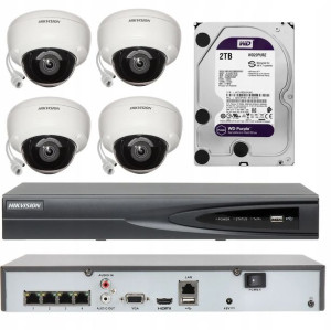 MONITORING DOMU 4 KAMERY HIKVISION wandaloodporne