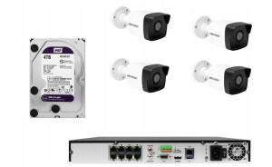 Monitoring Domu Gotowy Zestaw 4 Kamery Hikvision