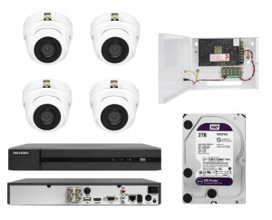 MONITORING DOMU Hikvision Hiwatch 4 mocne kamery