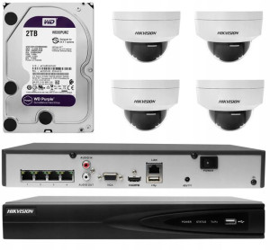 MONITORING ZESTAW IP HIKVISION 6mpx PoE dzień/noc