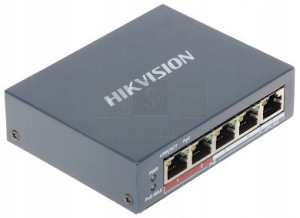Switch Poe Ds-3e0105p-e(b) 4-portowy Hikvision
