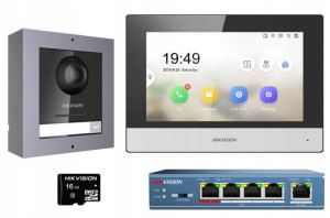 Wideodomofon Zestaw Monitor 7'' Hikvision