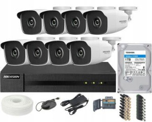 Zestaw do monitoringu CCTV, - Hikvision Hiwatch