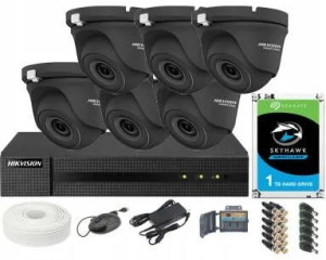 Zestaw do monitoringu Hikvision Zestaw 6x BLACK