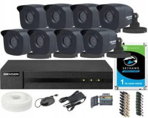 Zestaw do monitoringu Hikvision Zestaw 8xBLACK