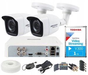 Zestaw do monitoringu rejestrator 4-ch Hikvision