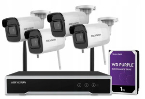 Zestaw Hikvision 4MPx 4kamery Wi-Fi NK44W0H-1T(WD)