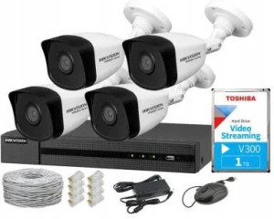 Zestaw Hikvision Hiwatch HWI-B140H + HWN-4104MH-4P