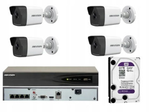 Zestaw Kamer Na Parkng Monitoring Ip Hikvision 4mp