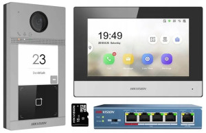 Zestaw wideodomofonowy Hikvision DS-KIS604-S-W