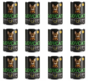 LOVCAT TURKEY DUCK kota Indyk z Kaczką 12 x 400g