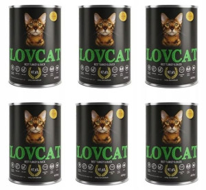 LOVCAT TURKEY DUCK kota Indyk z Kaczką 6 x 400g