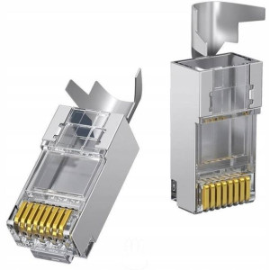 Wtyk LAN RJ45 KAT.7 FTP Gigabit Ethernet 10 szt