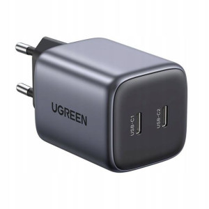 Ugreen Szybka Ładowarka Sieciowa Gan 2x Usb C 45w