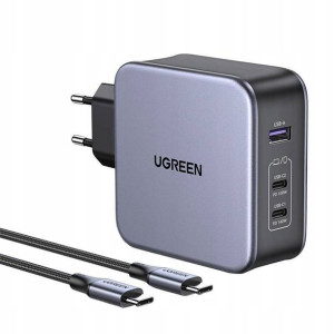 Szybka ładowarka sieciowa 140W 2xUSB-C GaN PD 3.1