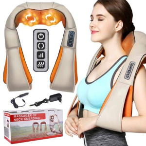 Masażer Shiatsu Szyi Karku Pleców Ciała Grzejący