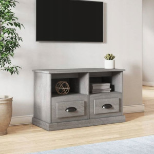 Szafka pod TV, szary dąb sonoma, 80x35x50 cm Lumar