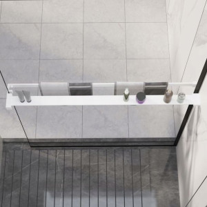 Półka ścienna do prysznica typu walk-in, biała, 10
