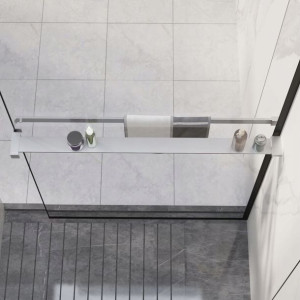 Półka ścienna do prysznica typu walk-in, chromowa,