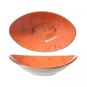 Miska Łódka Dahlia 25x 16 Cm Porcelana Fine Dine Earth Colours