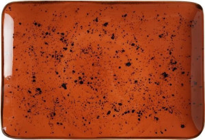 Talerz Prostokątny Dahlia 30 X 20 Cm Porcelana Fine Dine Earth Colours