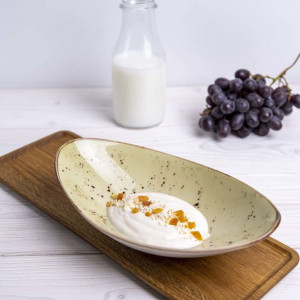 Miska Łódka Olive 25 X 16 Cm Porcelana Fine Dine Earth Colours
