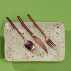 Talerz Prostokątny Olive 30 X 20 Cm Porcelana Fine Dine Earth Colours
