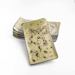 Talerz Serwingowy Olive 21,5 X 12 Cm Porcelana Fine Dine Earth Colours