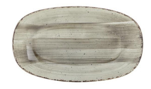 Półmisek Agat 26 X 15 Cm Porcelana Beżowa