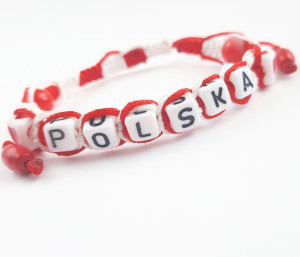 Bransoletka patriotyczna Polska flaga barwy