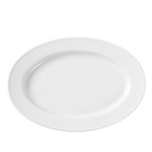 Półmisek Owalny Bianco 39 X 27 Cm Porcelana Biała